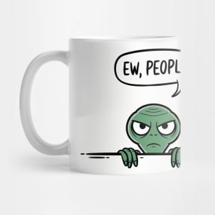 Sarcastic Introvert Vibes "Ew, People" Mug